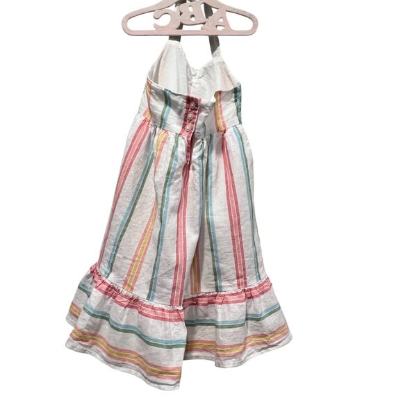Janie and Jack Striped Linen Halter Dress, 3T - Picture 8 of 9